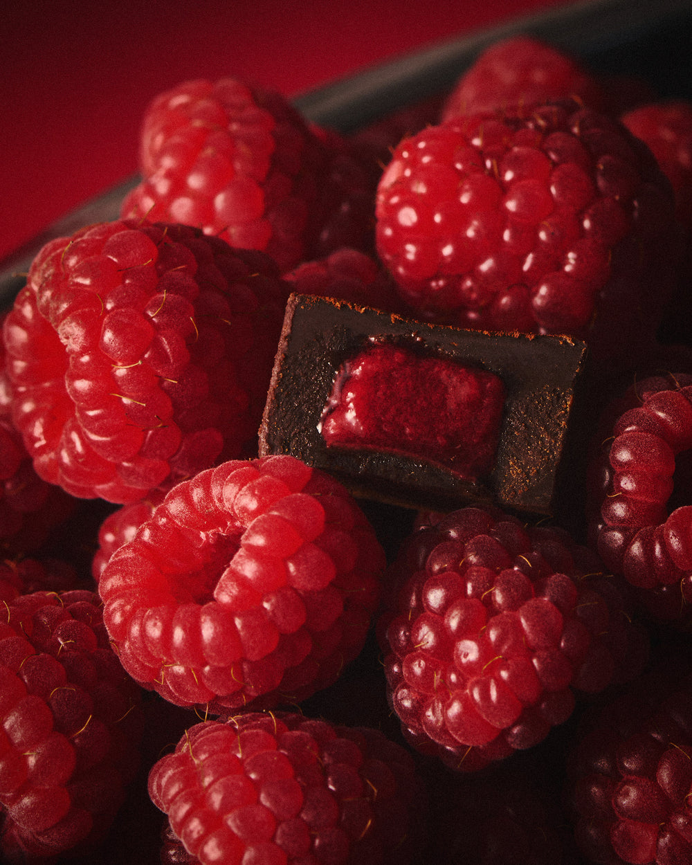 70% Dark Raspberry Nama Chocolates