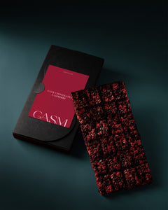 100% Dark Raspberry Chocolate Crunch Bar