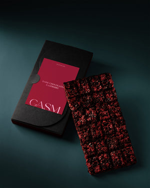 100% Dark Raspberry Chocolate Crunch Bar